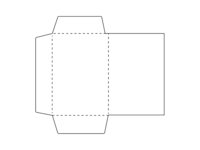 Papier-Mappe mit drei Klapplaschen.