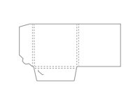 Papier-Mappe mit zwei Stecktaschen zur Dokumentenaufbewahrung.