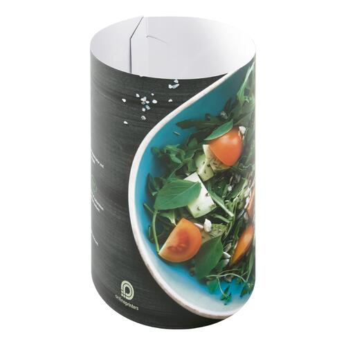 Zylindrischer Aufsteller.