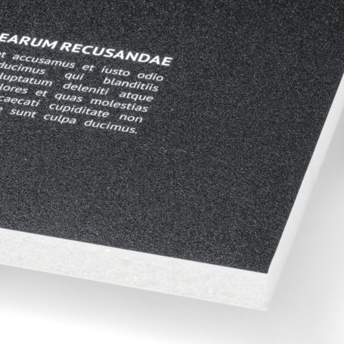 Hartschaumplatte in verschiedenen Formen.