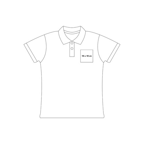 Polo-Shirt aus Baumwolle mit kurzen rmeln und Knopfleiste.