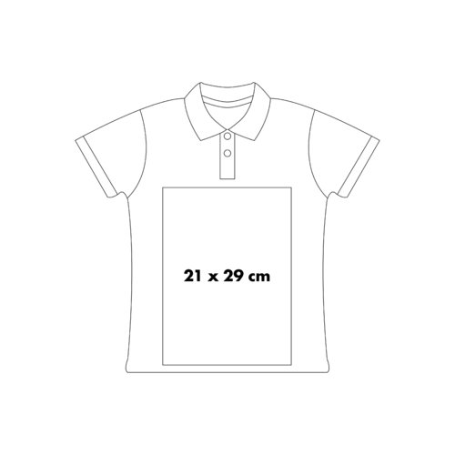 Polo-Shirt aus Baumwolle mit kurzer Knopfleiste.