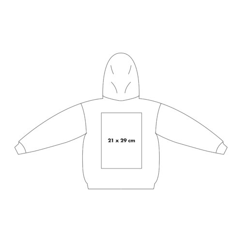 Baumwoll-Hoodie mit Kapuze und Kngurutasche.