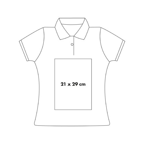 Baumwoll-Poloshirt mit kurzer Knopfleiste und Kragen.