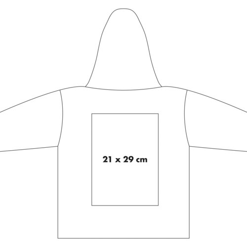 Baumwoll-Hoodie mit Kapuze und Kngurutasche.
