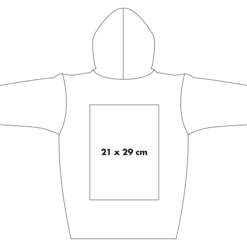 Sweatjacke mit Kapuze und durchgehendem Reiverschluss.