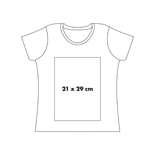 Baumwoll-T-Shirt fr Damen mit kurzem Arm.