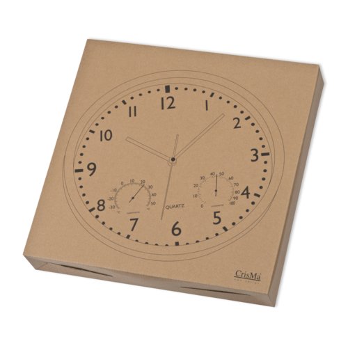 Schwarze Wanduhr mit Stunden-, Minuten- und Sekundenzeiger.