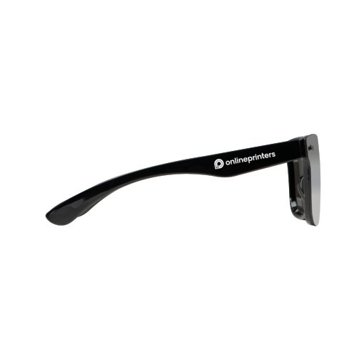 Schwarze Sonnenbrille aus Kunststoff.
