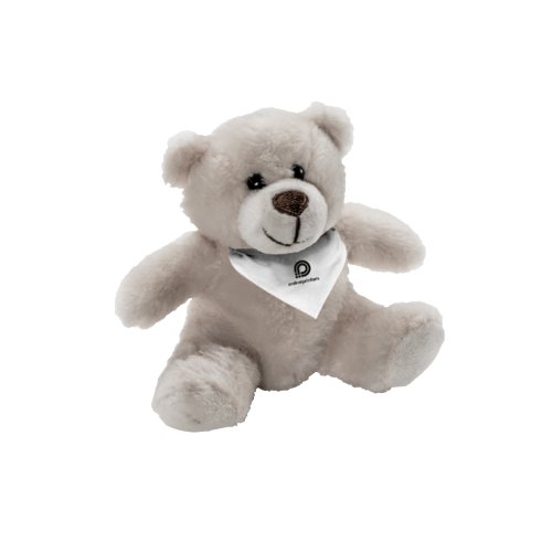 Beiger Plüsch-Teddybär mit weicher Füllung.