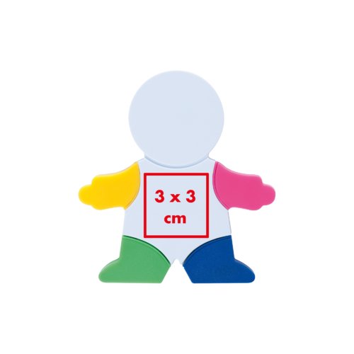 Mehrfarbiger Textmarker mit Brste.