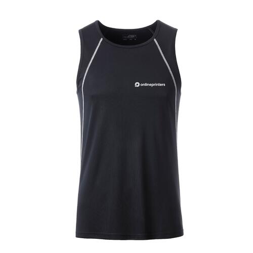 Dunkles Sport Tanktop f�r Herren aus Funktionsmaterial.