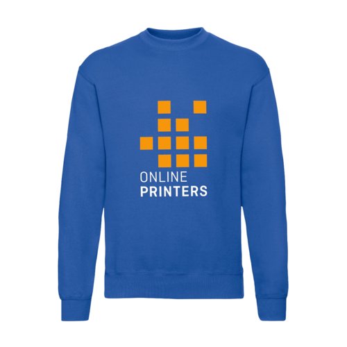 Knigsblaues Sweatshirt aus Baumwollmischung fr Herren.