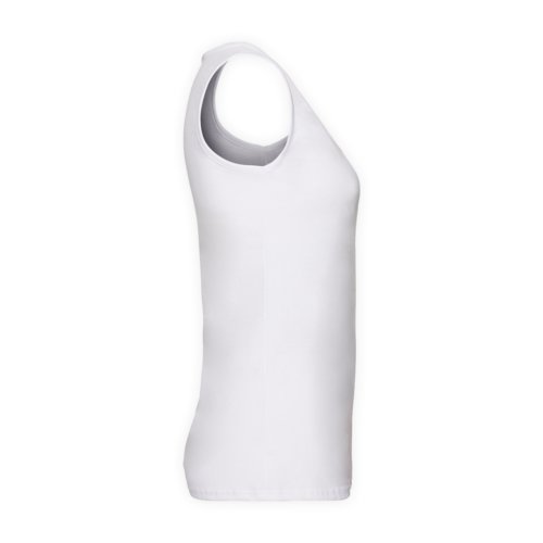 Weies Baumwoll-Tank-Top fr Damen.