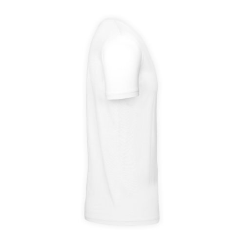 Weißes Baumwoll-T-Shirt für Herren mit kurzen Ärmeln.