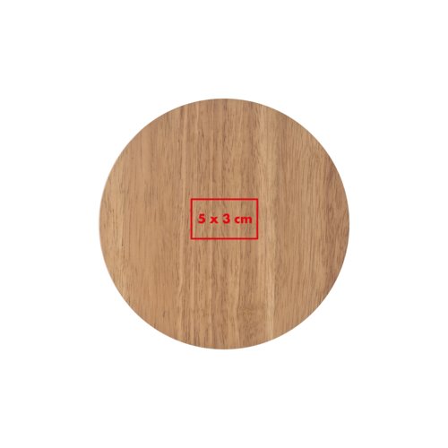 Holz-Ksebrett in runder Form.