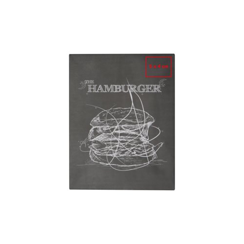 Burgerpresse aus Metall mit Silikonpinsel.