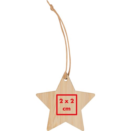Holz Sternanhnger mit Kordel zum Aufhngen.