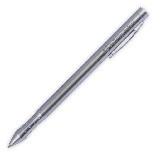 Silberner Metall-Laserpointer mit Clip.