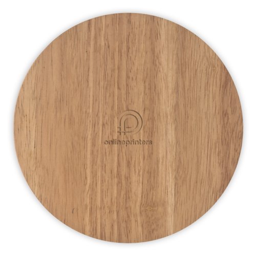 Braunes Holz-Ksebrett mit Muster.