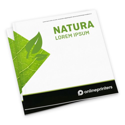 Kataloge Klebebindung Öko-/Naturpapier, A4-Quadrat 2