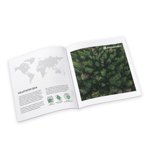 Kataloge Klebebindung Öko-/Naturpapier, A6-Quadrat 4