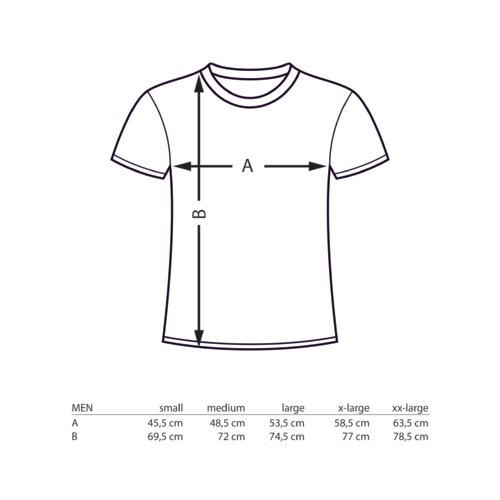 Baumwoll-T-Shirt mit V-Ausschnitt und kurzen Ärmeln.