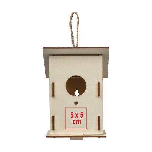 Holz Vogelhuschen mit Aufhngung.