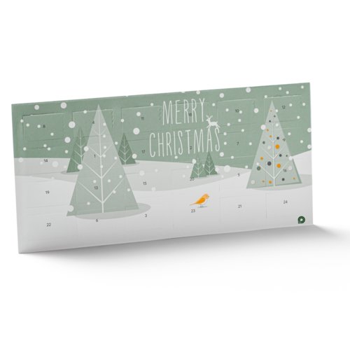 Papier Adventskalender mit nummerierten T�rchen.