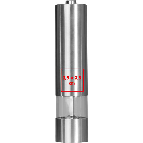 Elektrische Pfeffermühle aus Metall.