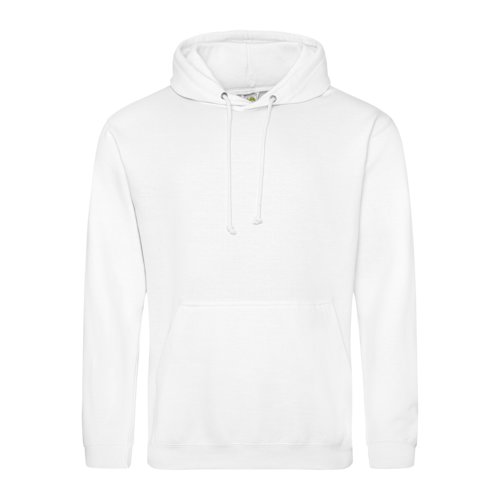 Weier Hoodie aus Baumwollmischung mit Kordelzug und Kngurutasche.