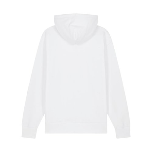 Weier Unisex-Hoodie aus Bio-Baumwolle mit Kapuze.