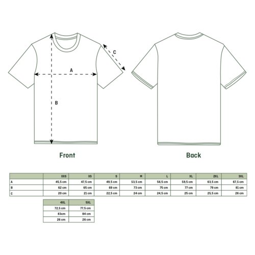 Baumwoll T-Shirt mit kurzen rmeln und Rundhalsausschnitt, Unisex.