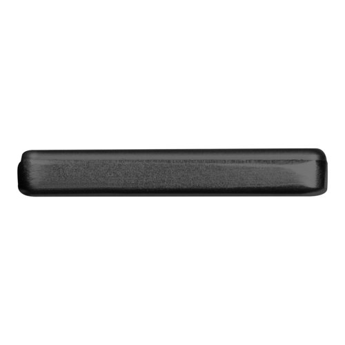 Schwarze Powerbank mit 5.000 mAh Ladekapazitt.