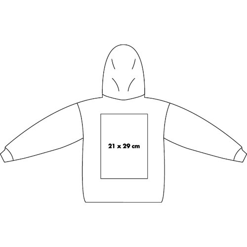 Unifarbenes Sweatshirt mit Kapuze fr Herren.