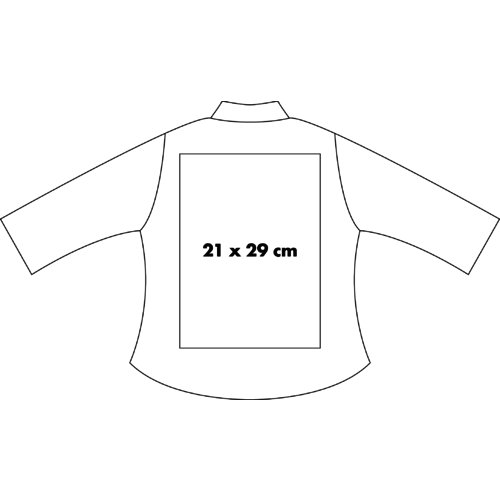 Popeline Bluse fr Damen mit kurzen rmeln und Knopfleiste.