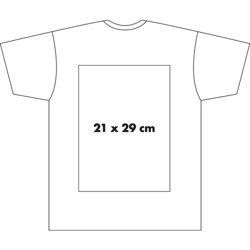 Weisses T-Shirt aus Eco-Material fr Herren mit kurzen rmeln.