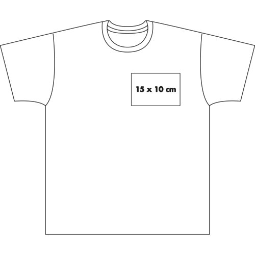Baumwoll-T-Shirt für Herren mit Rundhalsausschnitt.