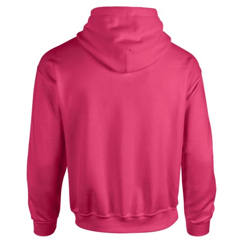 Pinkfarbener Hoodie aus Baumwollmischung fr Herren mit Kapuze.