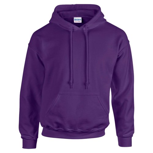 Violette Herren-Kapuzenpullover aus Baumwollmischgewebe mit Kordelzug und Kngurutasche.