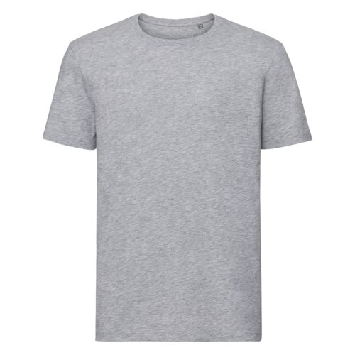 Graues Bio-Baumwoll T-Shirt fr Herren mit kurzen rmeln.