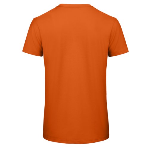 Oranges Bio-Baumwoll T-Shirt mit kurzen Ärmeln.