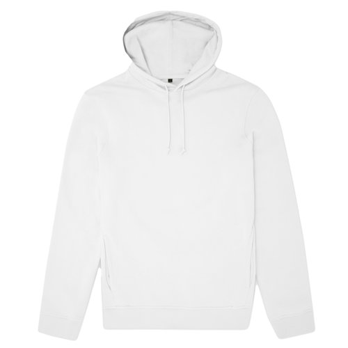Weier Hoodie aus Baumwollmischung mit Kapuze und Kordelzug.