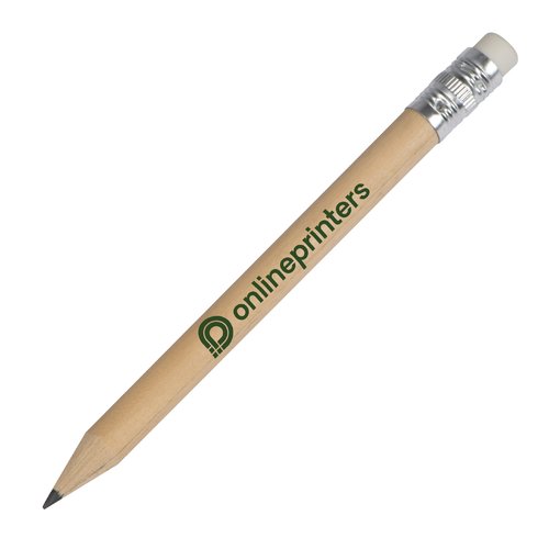 Holz-Bleistift mit Radiergummi am Ende.