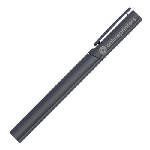 Schwarzes Schreibset mit Kugelschreiber und Etui.