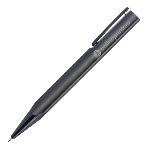 Schwarzes Schreibset mit Kugelschreiber und Etui.