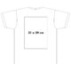 V-Ausschnitt T-Shirt aus Stoff mit kurzen Ärmeln.