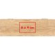Holz-Teebeutelbox mit Deckel und Fchern.