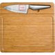 Holz Schneidebrett mit Messer.