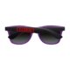 Lila Kunststoff-Sonnenbrille mit dunklen Glsern.